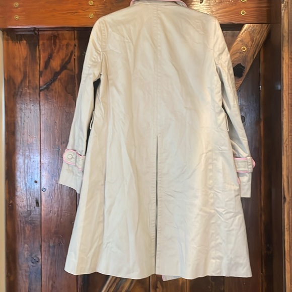 Classy coach trenchcoat lined in soft pink size small - Picture 5 of 7